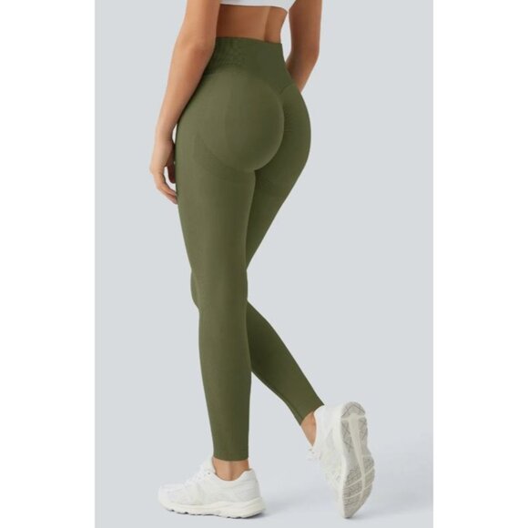 HALARA Pants - Halara Seamless Flow High Waisted Butt Lifting Leggings Winter Moss Size S 103 N